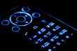 mobile phone on black