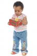 Baby with a gift box