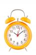 Yellow alarm clock