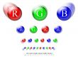 RGB circles on white background