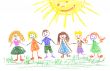 summer day, child`s drawing
