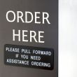 Order Here Sign