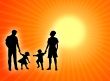 Family and sun