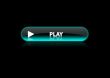 Button play blue neon