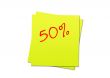 Sticky note 50%