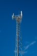Cellular/Mobile Phone Radio Base Station Agains a Blue Sky