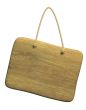 Background - the wooden tablet on a cord