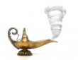 Smoking Genie Lamp