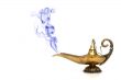 Smoking Genie Lamp