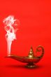 Smoking Genie Lamp