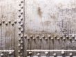 old metal tank with rivets