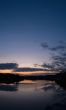 Sunset over the river