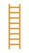 Wood Ladder Isolated on White