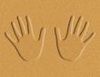Hands in the Sand Illustration