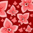 red flowers background