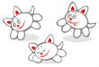 three cats