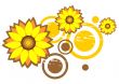 abstract flowers pattern