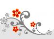 gray flower background