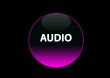pink neon buttom audio