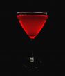 red martini glass