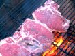 T-Bone Steaks on the Barbecue Grill