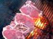 T-Bone Steaks on the Barbecue Grill