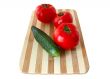 Vegetables on cutting board.