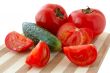 Vegetables on cutting board.