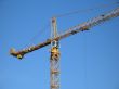 yellow construction crane
