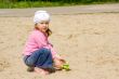 The child in sandbox