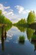 Dream of fisherman. Evening ashore lake
