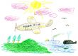 child`s bright drawing