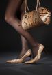 snakeskin shoes and handbag