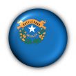 Round Button USA State Flag of Nevada