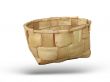The wooden basket made manually