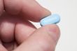 Fingers,blue tablet