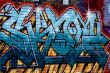 Graffiti-painted wall