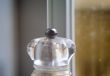 Macro close-up of head of pepper mill