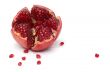 broken pomegranate and seeds