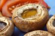 closeup of grilled mushrooms