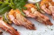 grilled shrimps with vegeables