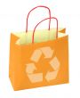 shopping bag with recycle symbol