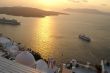 Sunset on a greek island santorini