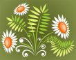 white ornate flowers