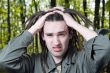 Young man with dreadlock hair.