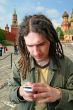 Young man with dreadlock hair.