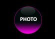 pink neon buttom photo