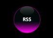 pink neon buttom rss
