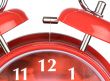 Classic red clock