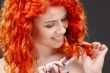 redhead with scissors